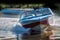 FELBRIDGE, SURREY/UK - MAY 29 : Powerful speedboat at Wiremill L