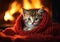 Feline Festivities: Cozy Kitten Cuddles in the Warmth of Winter