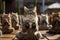 Feline Leading a Yoga Class: Zen and Whiskers, AI