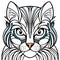 Feline Whiskers: Captivating Coloring Adventure