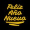 Feliz Ano Nuevo, Happy New Year spanish text, Vector Lettering made with Ribbons