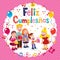 Feliz Cumpleanos - Happy Birthday in Spanish kids card