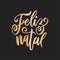 Feliz Natal portuguese Merry Christmas lettering. Vector illustration.