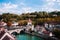 Felsenburg castle and Untertorbrucke bridge over Aare river, Ber