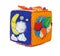 Felt activity developing cube, baby soft sensory toy