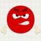 Felt Emoticon Angry