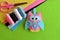 Felt owl embellishment. Felt owl toy. How to make a pretty felt owl - kids DIY crafts tutorial. Sheets of colored felt, scissors