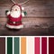Felt Santa Claus palette