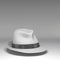 Felt trilby-fedora hat