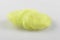 Felt wool lime green color swatch. Shallow depth of field.