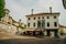 Feltre, Italy - nov, 2021 Street view of the Feltre town in the province of Belluno in Veneto, northern Italy