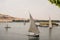 Felucca boats sailing on the Nile