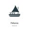 Felucca vector icon on white background. Flat vector felucca icon symbol sign from modern nautical collection for mobile concept