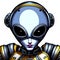 Female alien android