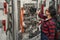 Female auto mechanic working at vehicle repair shop