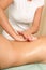 female Back massage - vertical