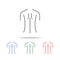 female back shoulder icon. Elements of human body parts multi colored icons. Premium quality graphic design icon. Simple icon for