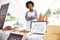 Female Bakery Stall Holder At Farmers Fresh Food Market