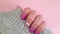 Female beautiful manicure modern knitted decoration glamour closeup care floral perfect lifestyle creative