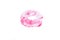 Female beautiful red lips print. Isolating the imprint of lips on a white background. woman`s pink kiss stamp. Heart