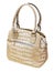 Female beige leather handbag