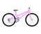 Female bike. Vector illustration in flat style on white isolated background.