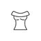 Female blouse line icon