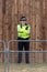 A female british police officer in uniform