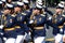 Female cadets of the Military Academy of Aerospace defense of the Military space Academy at the dress rehearsal of the parade on r