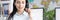 Female call center operator takes online calls