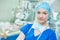 Female cardiac surgeon doctor at surgery operating room