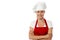 Female chef standing with her arms crossed