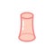 Female condom flat icon, vector illustration