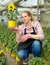 Female controlling quality of sunflowers