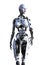 Female Cyborg Robot Isolated