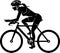 Female Cyclist Silhouette