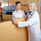 Female doctor at hospital reception