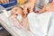 Female Doctor\'s Hands Examining Newborn Babygirl