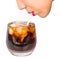 Female Drinks Cola