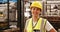 Female engineer smiling in bottle industry
