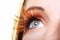 Female eye stylish creative make up false lashes