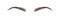 Female eyebrows on white background. Permanent make-up and microblading. Brow bar logo. Linear vector Illustration in