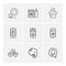 female , feeder ,baby ,cake ,profile ,mobile ,quora evernote ,eps icons set vector