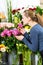 Female florist in flower shop