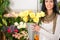 Female florist in flower shop