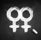 Female gender symbol of homosexuality