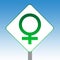 Female gender symbol sign