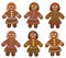 Female Gingerbread Women Group
