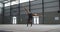 Female gymnast performing at sports hall