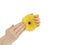 Female hand manicure natural lifestyles healthy gerbera flower spa summer isolated